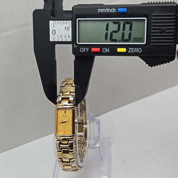 Womens Vintage Bulova T3 Quartz Watch 15mm Gold Tone 97L62 New Battery - Picture 5 of 9